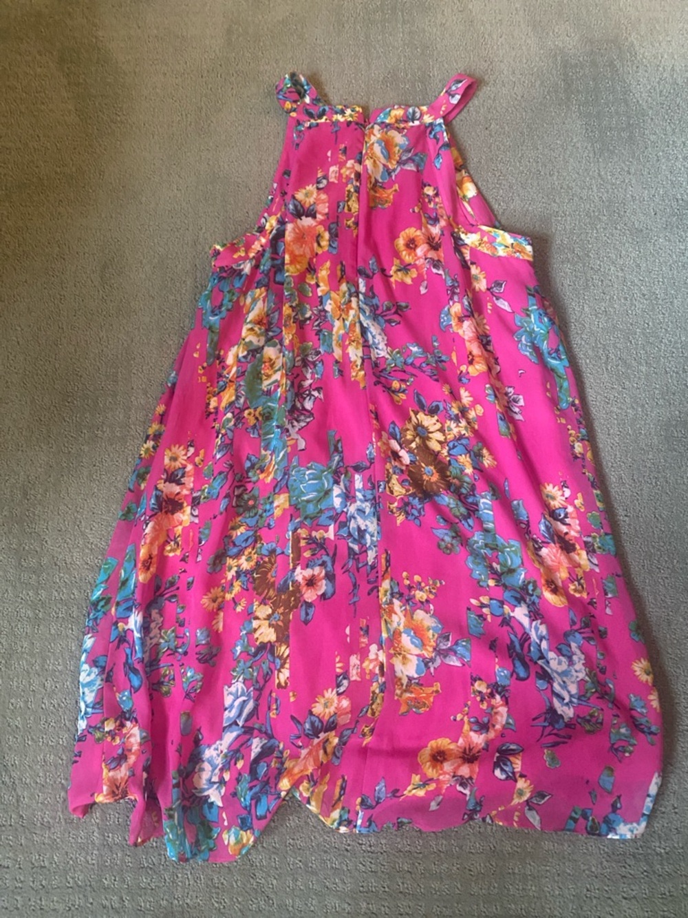 Betsey Johnson Pink Floral Dress Top Size 12 - Picture 3 of 3